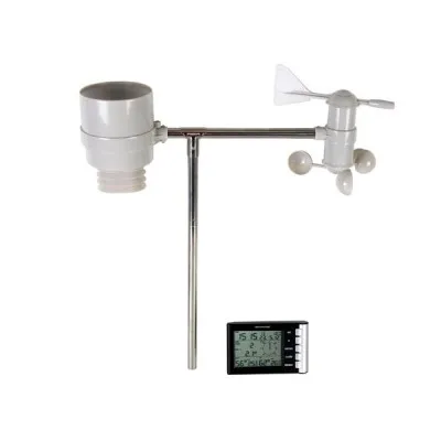 Station météo sans fil avec horloge  DCE et capteur externe WS1060