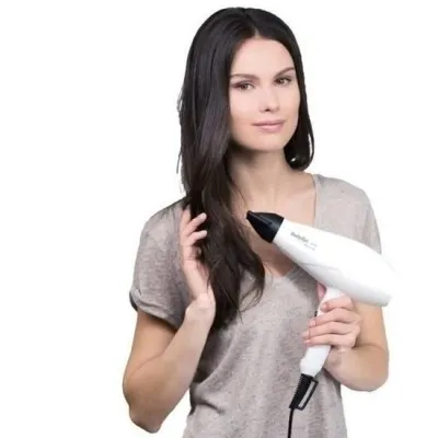 Sèche cheveux BABYLISS Pro Light  2000W -Blanc (6604WE)