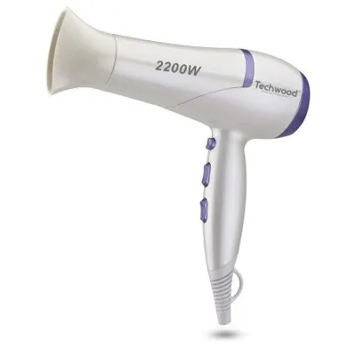 Sèche cheveux pro TECHWOOD - Blanc - 2200W (TSC-2291)