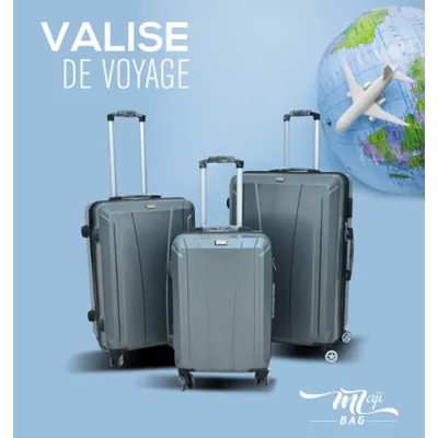 Set 3 Valise de voyage  MAJI BAG   ABS30-B/Gr