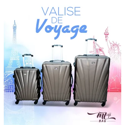 Set 3 Valise de voyage  MAJI BAG   ABS30-C/Bn