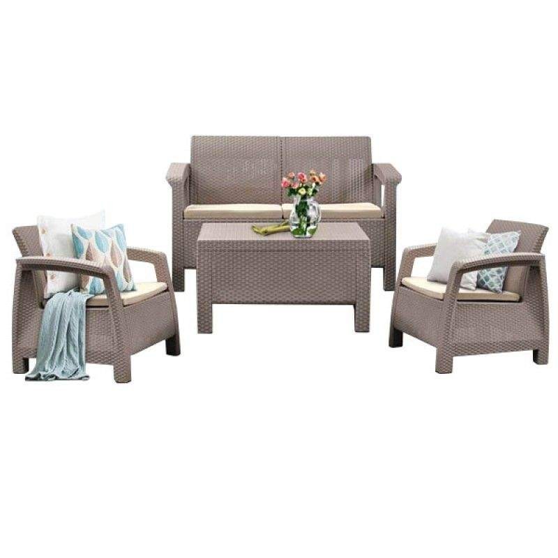 Salon de Jardin CARTHAGE SOTUFAB 4 Places (CHS030-Taupe) SOTUFAB - 2- chez affariyet moins cher