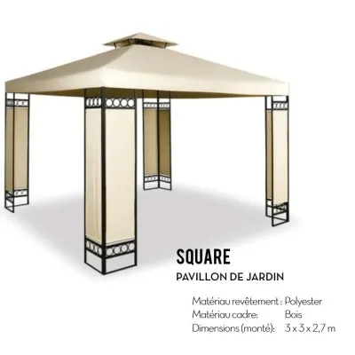 Pavillon de jardin SQUARE