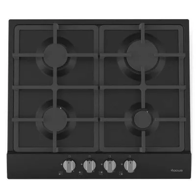 Plaque de Cuisson FOCUS 4 Feux 60 cm Noir