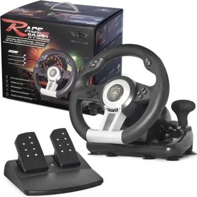 Pack Volant et Pédales SPIRIT OF GAMER RACE WHEEL PRO 2 Pour PS4 / PS3 / PC/ XBOX / X360 (SOG-RWP2)