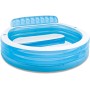 Piscine de salon familial Swim Center 229 x 218 x 76 cm bleu (57190NP) BOROFONE - 1