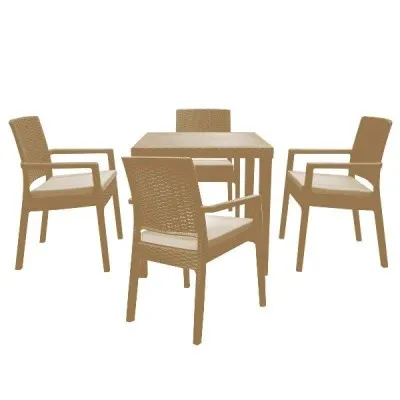 Salon de jardin Bohème Sotufab -Taupe