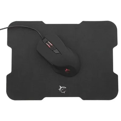 Ensemble Souris Filaire & Tapis Gamer WHITE SHARK - Noir (GMP-1901)