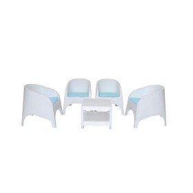 Salon de Jardin Le PACHA SOTUFAB Blanc 4 Chaises + Table (CHS070-Blanc) SOTUFAB - 1