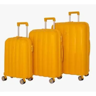 Set 3 Valises de voyage Moutarde (valise-MCS-M)