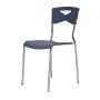 Chaise Chrome Mimi SOTUFAB -Bleu & Gris