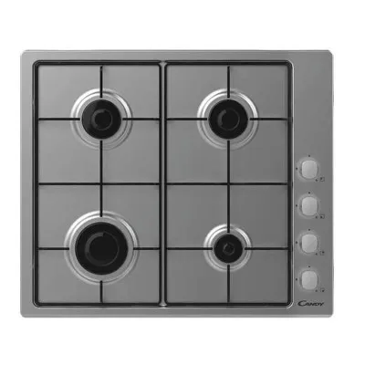 Plaque de cuisson Candy 4 feux 60 cm -Inox