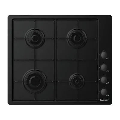 Plaque de cuisson CANDY 4 feux 60cm -Noir (CHW6BLB)