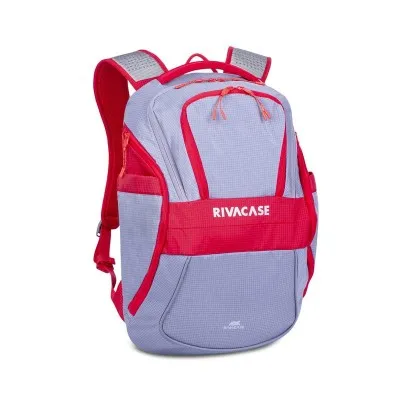 SAC À DOS RIVACASE POUR PC PORTABLE 15.6\" - GRIS&ROUGE (5225-G/R)