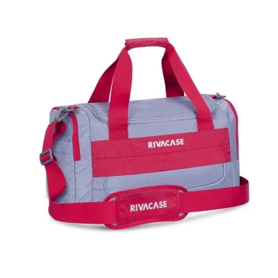 SAC DE SPORT RIVACASE POLOCHON - GRIS&ROUGE (5235)