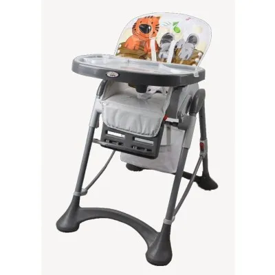 Chaise haute PRIMA Lunch Time -Gris (LT02-20)