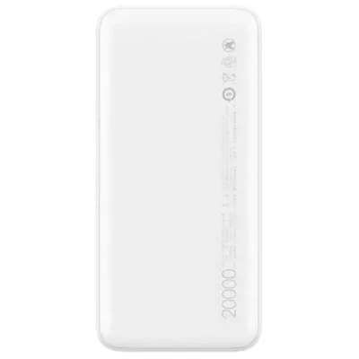 Xiaomi Redmi Power Bank 20000 mAh 18W Fast Charge blanc (24983-WT)