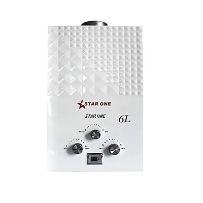 Chauffe bain à gaz de ville StarOne 6L Blanc (ST-6L3-GV)