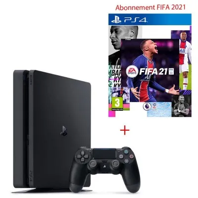 Console PS4 1To Slim + Abonnement FiFa 21