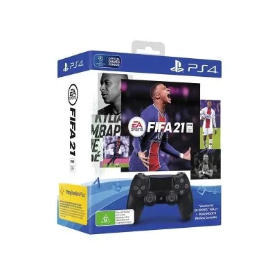 Manette ps4 noir +Abonnement Fifa 21