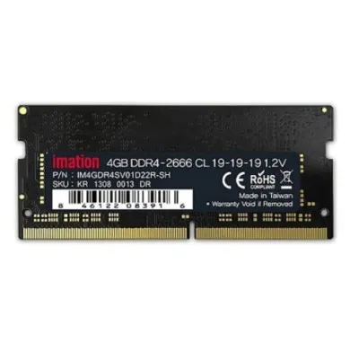 Barrette Mémoire IMATION 4G DDR4 2666 MHz Pour Pc Portable (IM4GDR4SV01D22R-SH)