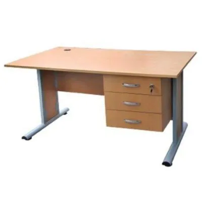 Bureau Standard Stratifié + 3 Tiroirs SOTUFAB 180X90X75CM SOTUFAB