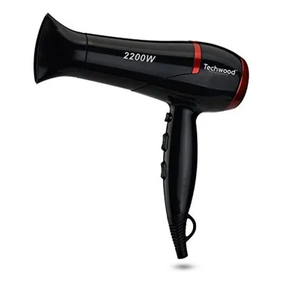 Sèche cheveux Pro TECHWOOD 2200W -Noir & Rouge (TSC-2255)