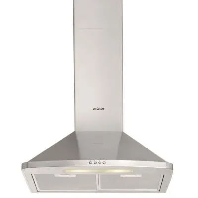 Hotte Pyramidale BRANDT  60 cm  Inox  (AD1046X)