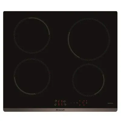 Plaque de Cuisson 60Cm-Noir BRANDT