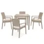 TABLE BOHEME 80x80 SOTUFAB -Grège (TC050-15)