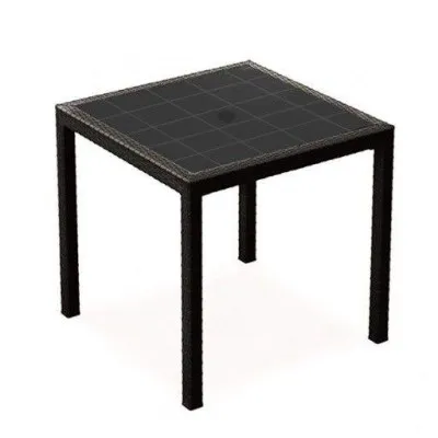 TABLE BOHEME 80x80 SOTUFAB -NOIR (TC050-10)