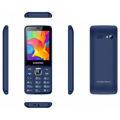 TÉLÉPHONE PORTABLE EVERTEK TURBO- BLEU (EV-TURBO-BLU)