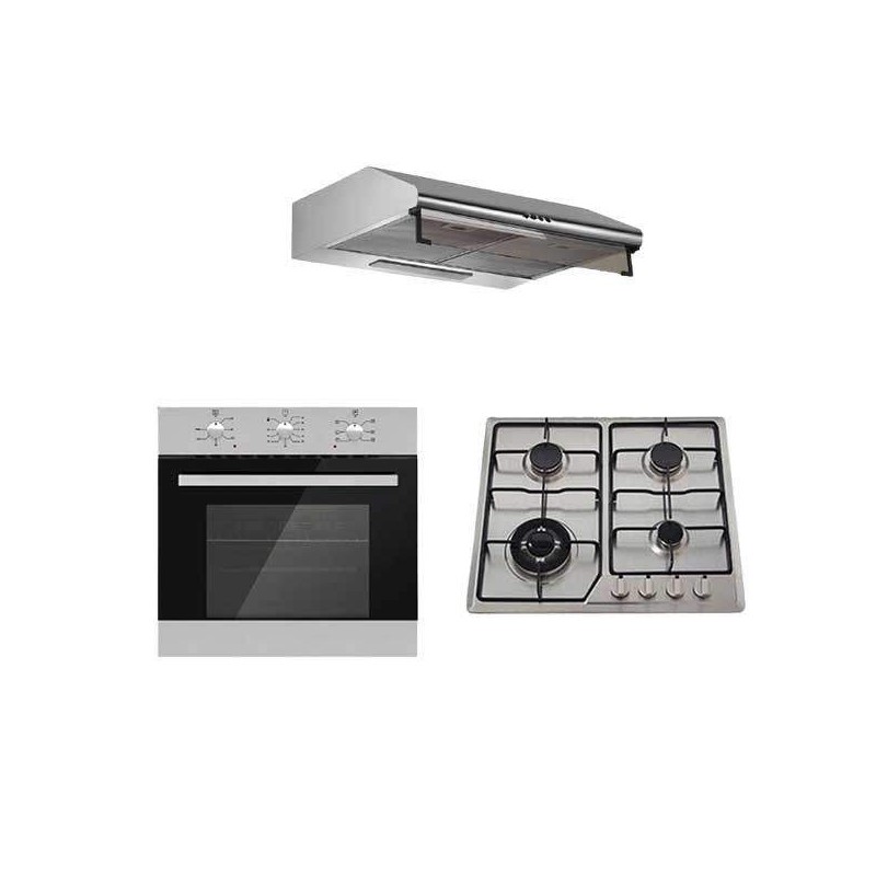 Pack AUXSTAR Encastrable (HOTTE CASQUETTE +FOUR+PLAQUE) AUXSTAR - 1