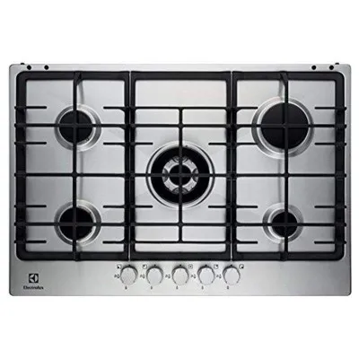 Plaque De Cuisson A Gaz 5 Feux 75 cm Electrolux -Inox