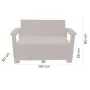 Salon Jardin Syphax 3 places PACK STYLE SOFPINCE