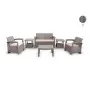 Salon Jardin Syphax 4 places PACK SMART -Gris SOFPINCE