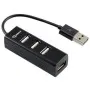 HUB USB - USB 2.0 4 PORTS - NOIR (H-204B)
