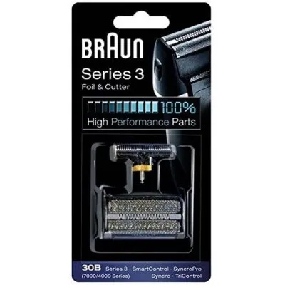 BRAUN 30B Foil&Cutter (7000/4000 Series) Serie 3 Pour Series3, SmartControl, Syncro-pro, Syncro,TriControl