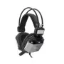 Micro Casque Gamer White SHARK  JAGUAR-7.1 -Noir & Argent