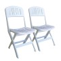 Lot de 2 Chaises Pliable Seichelle - Blanc (CH-Seichelle) Sofpince - 1 achat affariyet pas cher