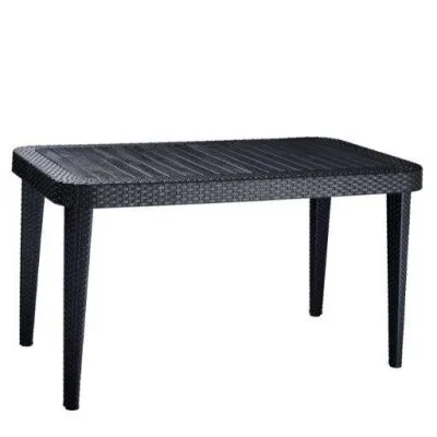 Table rotin prestige noir