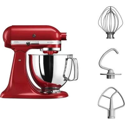 Robot pâtissier à tète inclinable artisan 4,8 L -Rouge KITCHENAID