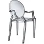 Chaise empliable avec accoudoirs (MÉDAILLON II NOIR)