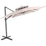 Parasol déporté en aluminium CARRÉ 2,5 X 2,5 M (SHADOW)