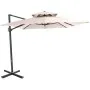Parasol déporté en aluminium CARRÉ 2,5 X 2,5 M (SHADOW)