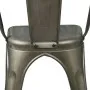 CHAISE A INDUSTRIELLE EN MÉTAL -SILVER
