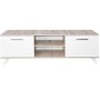 Table tv sotufab JOY - CHÊNE BRUT & BLANC (TV081CB-BC) SOTUFAB - 1 chez affariyet pas cher