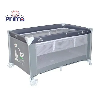 Parc lit PRIMA Happy Plus 2 niveaux - gris (PARC002)