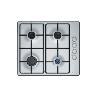 Plaque De Cuisson Gaz Bosch 60 cm Inox (PBP6C5B80O)