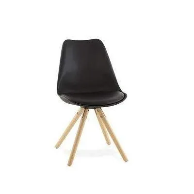 Chaise style scandinave vintage noir (VINTAGE)
